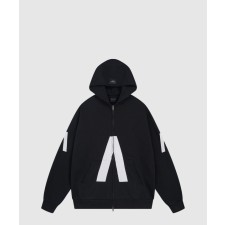 뮤직 후드 집업